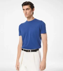 LYOCELL COTTON CREW NECK T-SHIRT