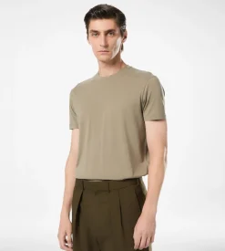 LYOCELL COTTON CREW NECK T-SHIRT