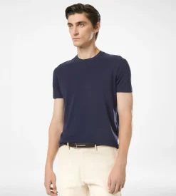 LYOCELL COTTON CREW NECK T-SHIRT