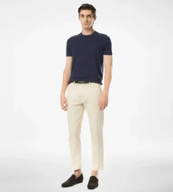 LYOCELL COTTON CREW NECK T-SHIRT