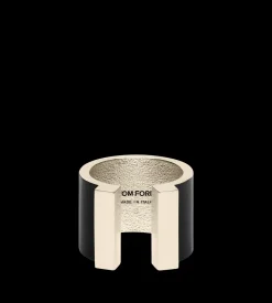MATTE LACQUERED BRASS FERA OPEN RING