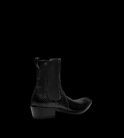 MATTE PRINTED PYTHON CHELSEA BOOT