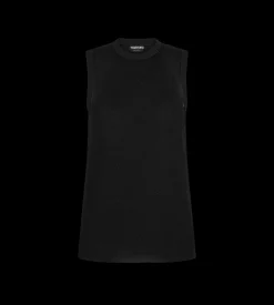MICRO SEQUINS EMBELLISHED RIB RELAXED TANK