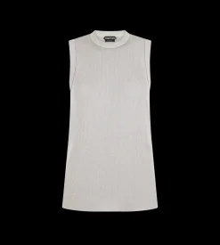 MICRO SEQUINS EMBELLISHED RIB RELAXED TANK
