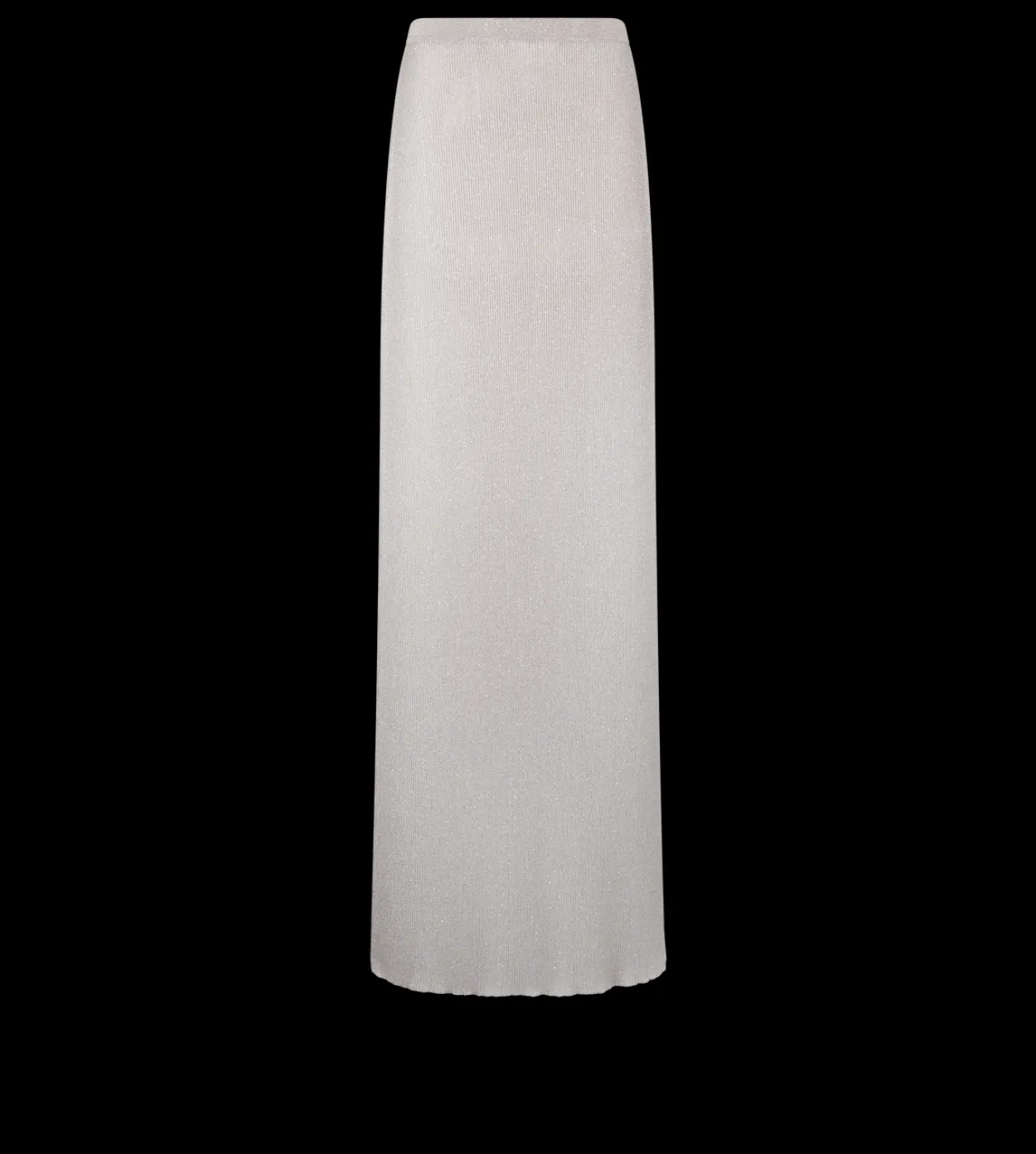 MICRO SEQUINS EMBELLISHED RIB LONG SKIRT