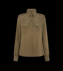 MILITARY SHIRT WITH FRONT POCKETS