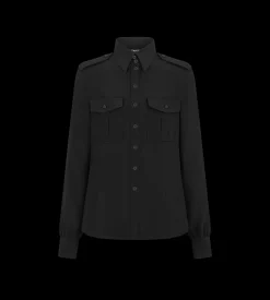 MILITARY SHIRT WITH FRONT POCKETS