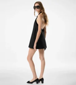 MINI COCKTAIL DRESS WITH BOW DETAIL