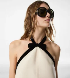MINI COCKTAIL DRESS WITH BOW DETAIL