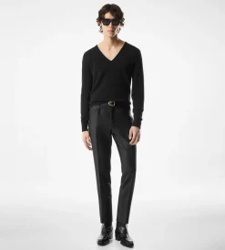 MOHAIR SILK TWILL DYLLAN TROUSER