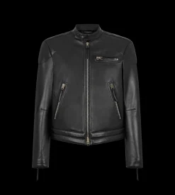NAPPA GRAIN LEATHER BIKER