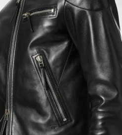 NAPPA GRAIN LEATHER BIKER