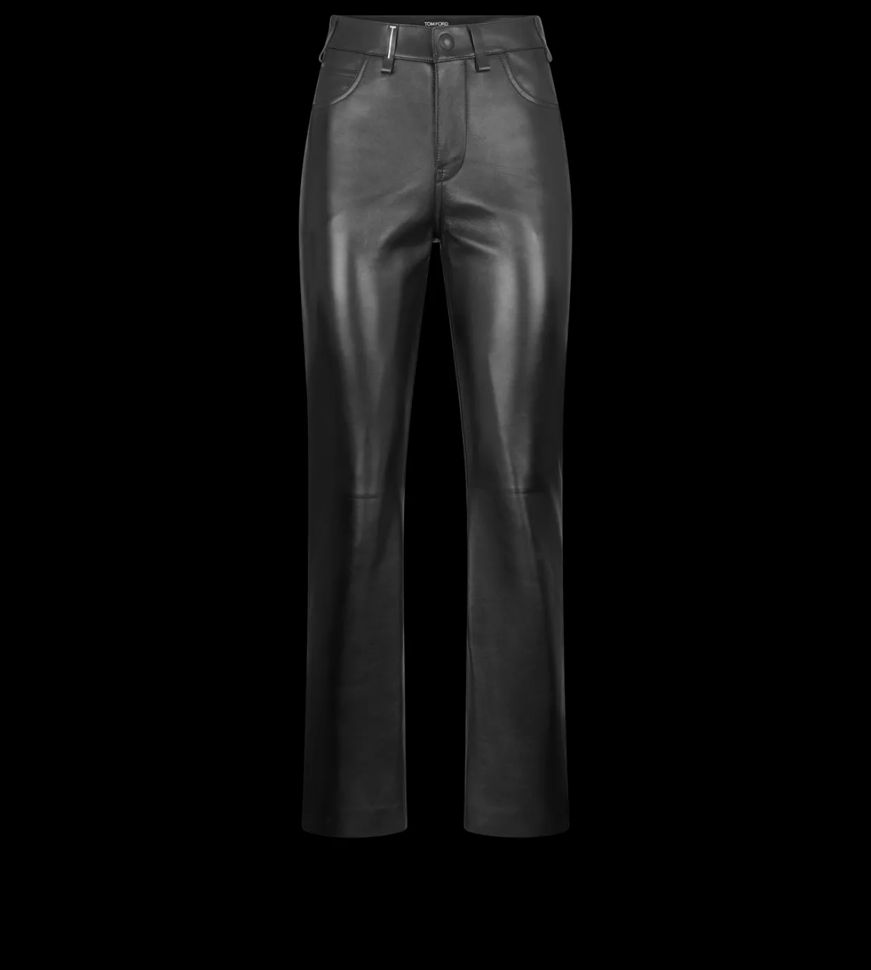 NAPPA LEATHER FIVE-POCKET PANTS WITH TF DEBOSSED LOGO