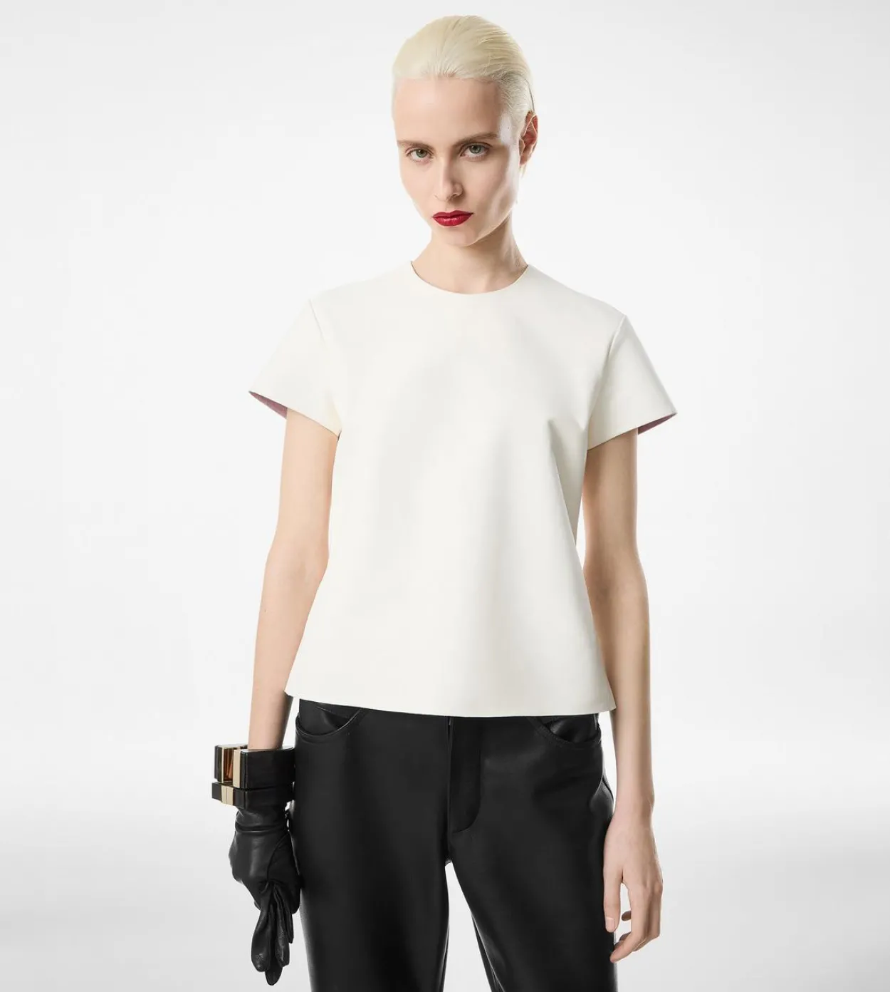 NAPPA LUX AND WASHED DUCHESSE T-SHIRT