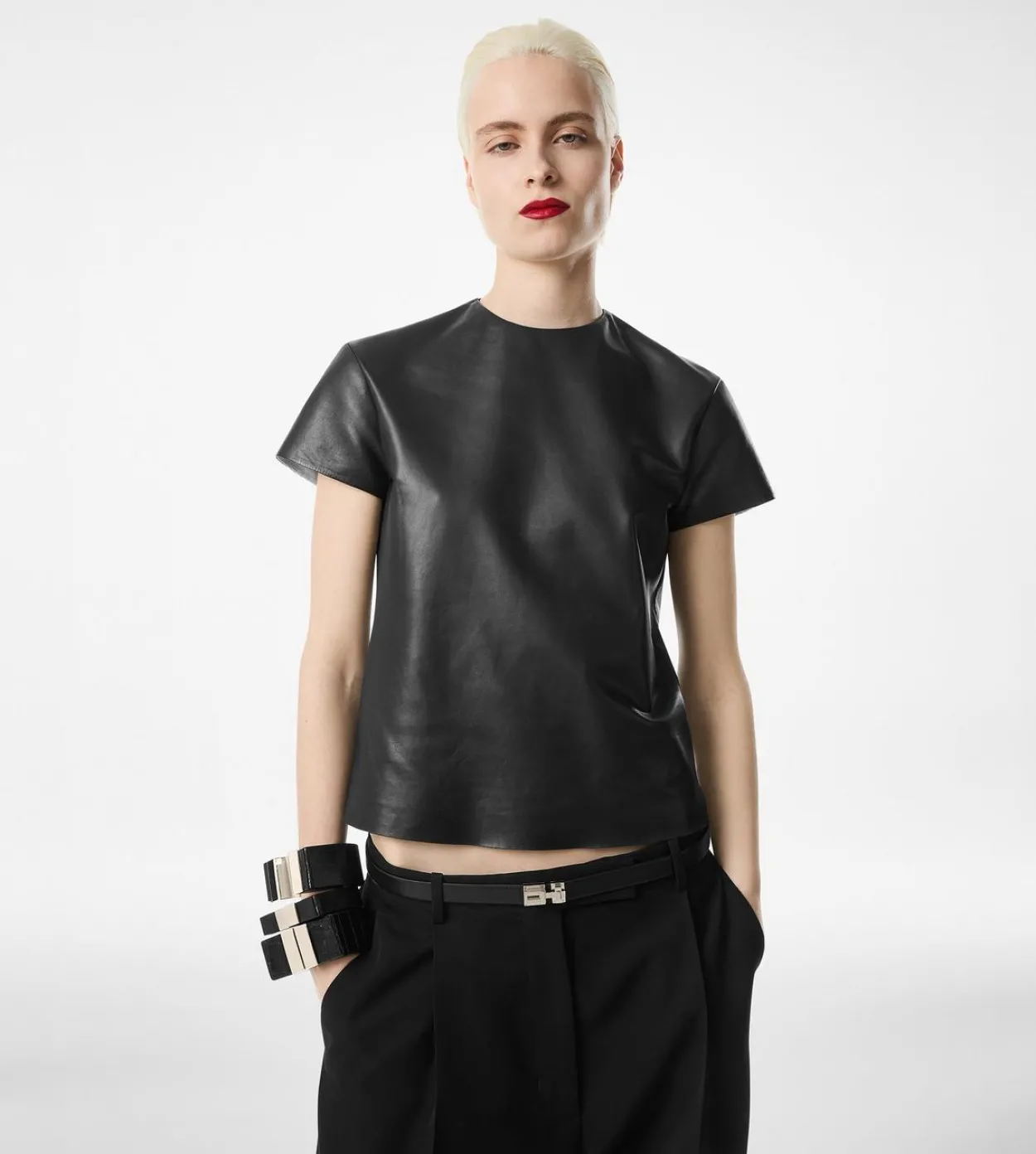 NAPPA LUX AND WASHED DUCHESSE T-SHIRT