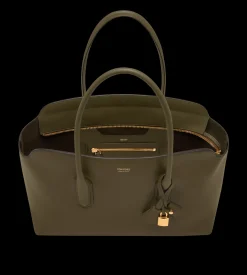NATURAL GRAIN LEATHER ALEXANDER LARGE SHOULDER BAG