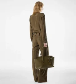 NATURAL GRAIN LEATHER ALEXANDER LARGE SHOULDER BAG