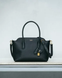 NATURAL GRAIN LEATHER ALEXANDER MEDIUM TOP HANDLE