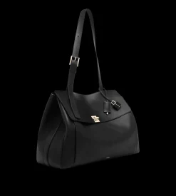 NATURAL LEATHER LARGE BESACE