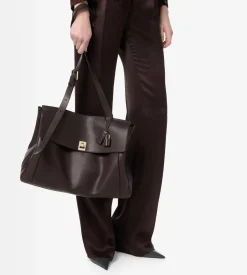 NATURAL LEATHER LARGE BESACE