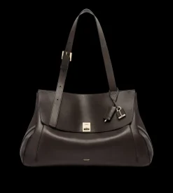 NATURAL LEATHER LARGE BESACE