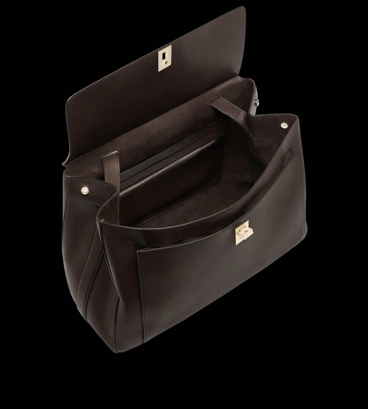 NATURAL LEATHER LARGE BESACE