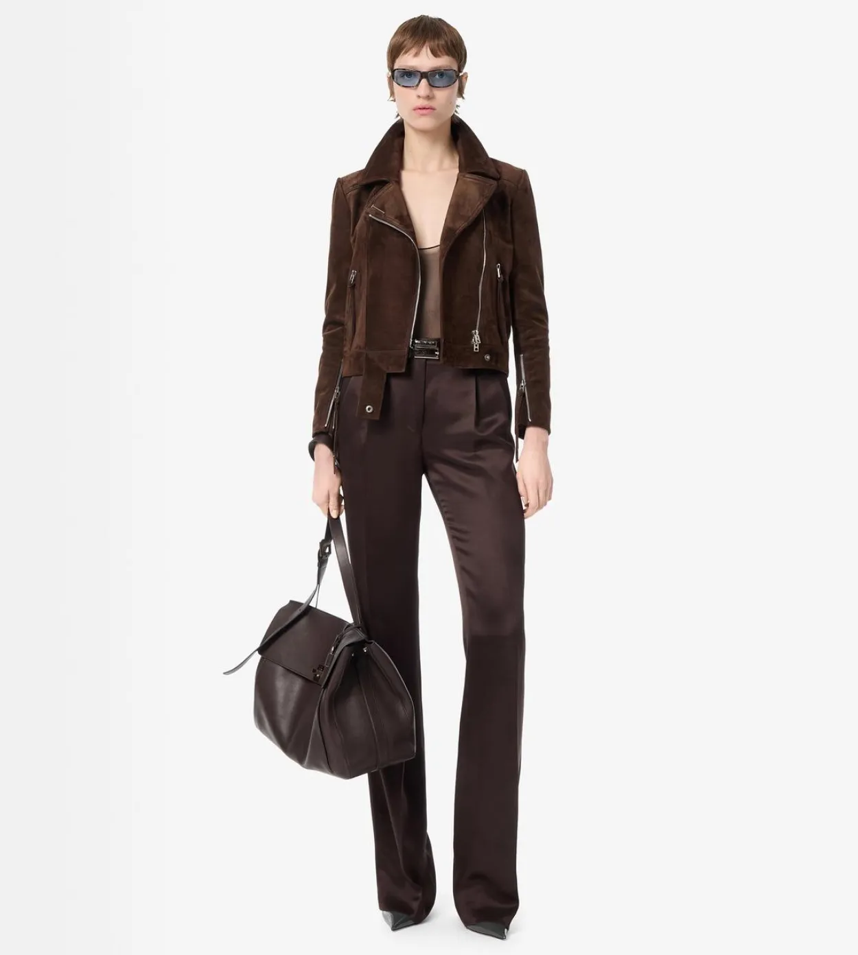 NATURAL LEATHER LARGE BESACE