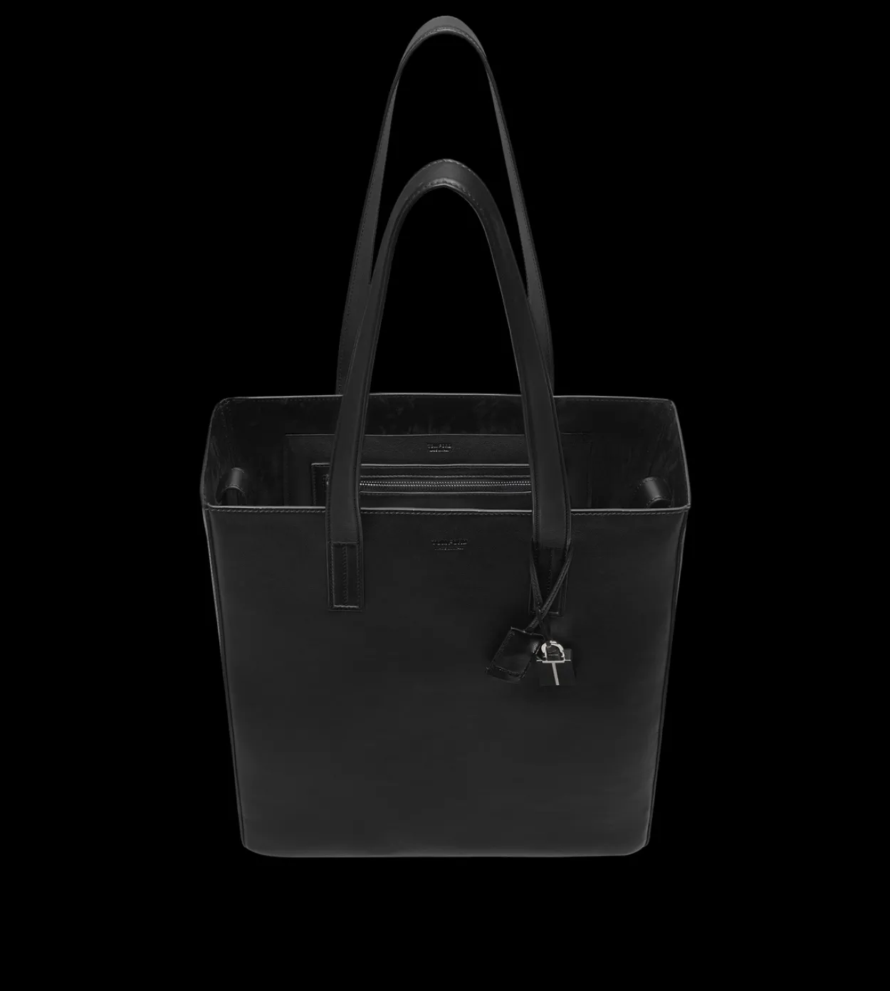 NATURAL LEATHER NORTH SOUTH TOTE
