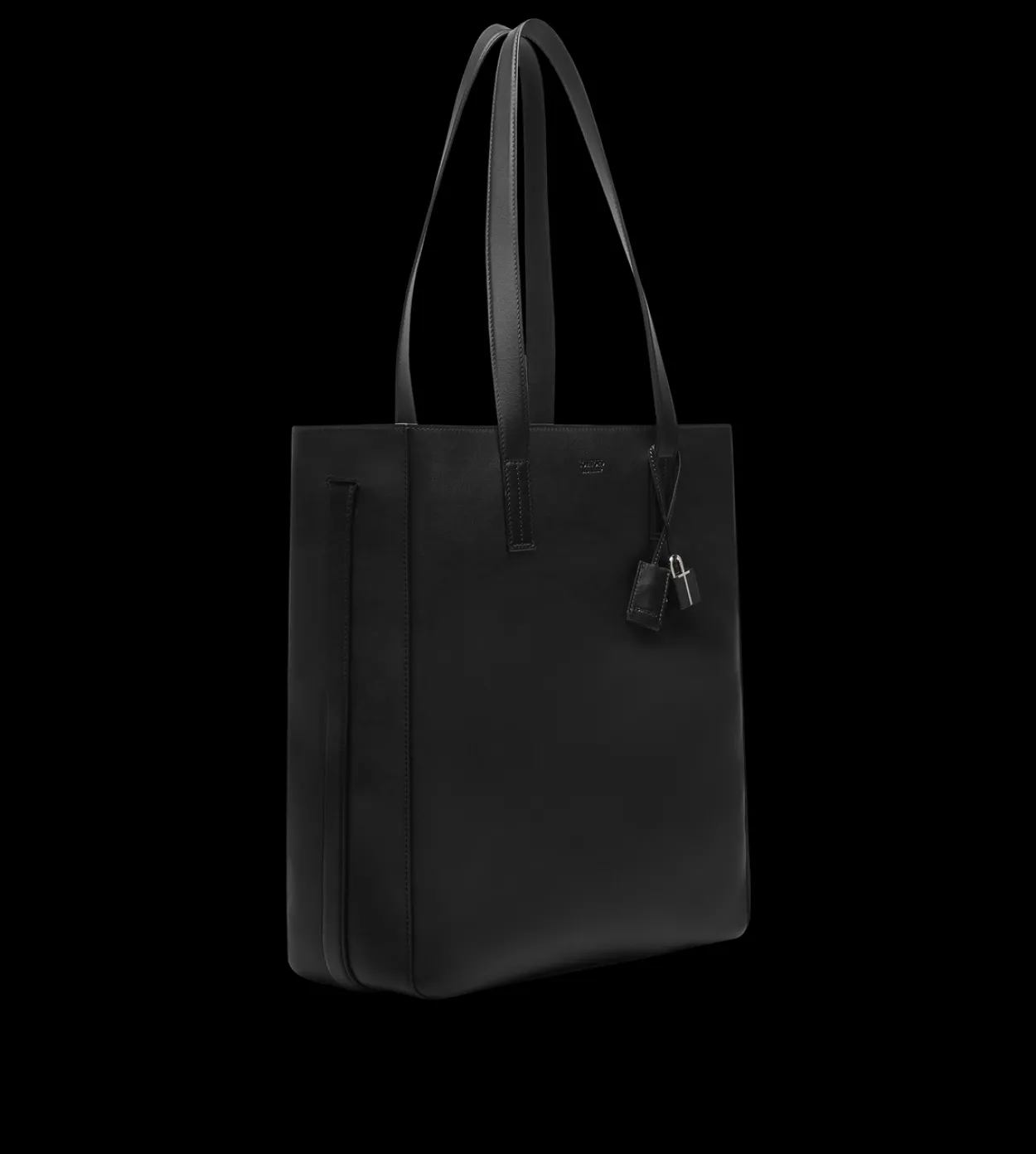 NATURAL LEATHER NORTH SOUTH TOTE