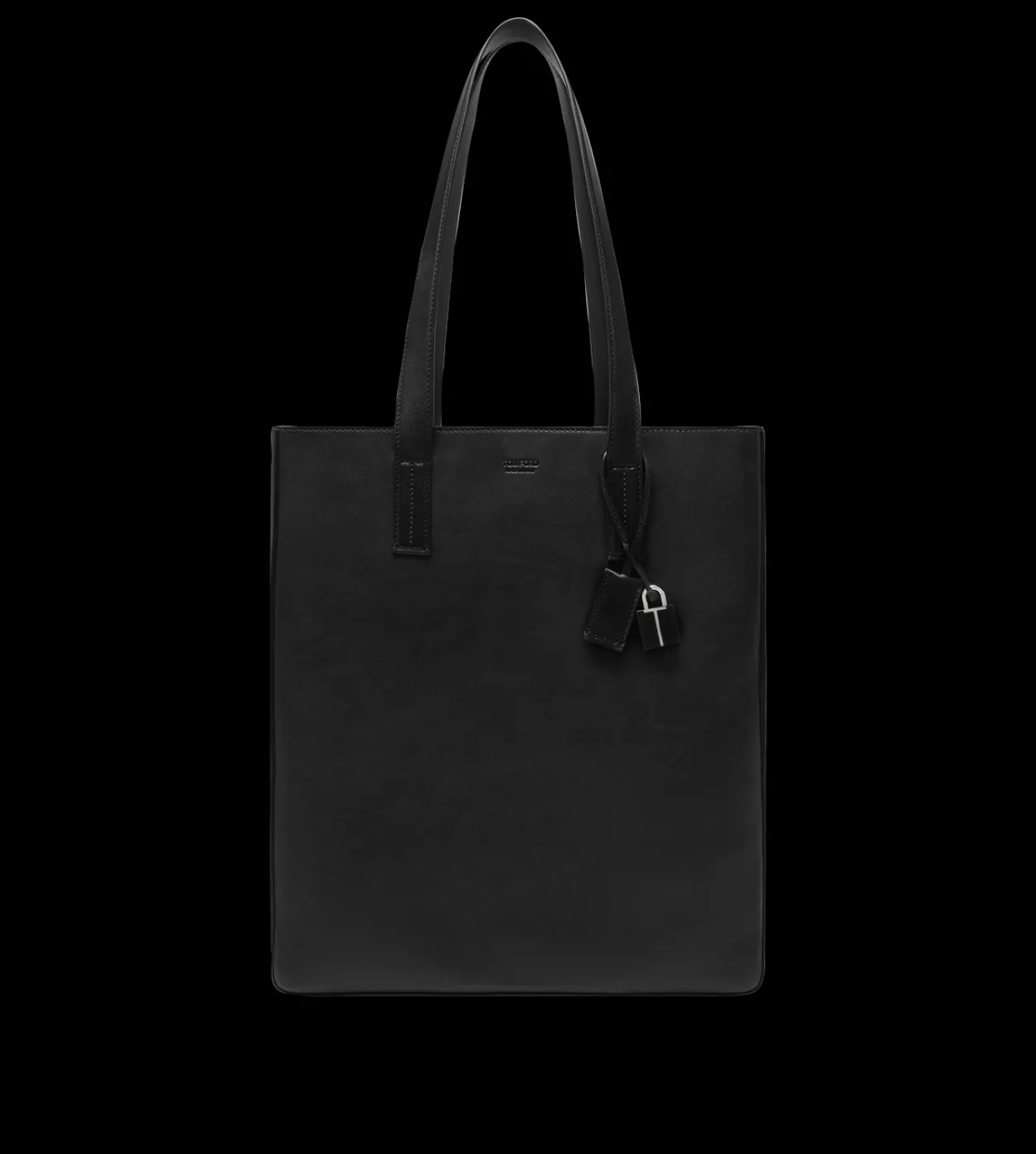 NATURAL LEATHER NORTH SOUTH TOTE