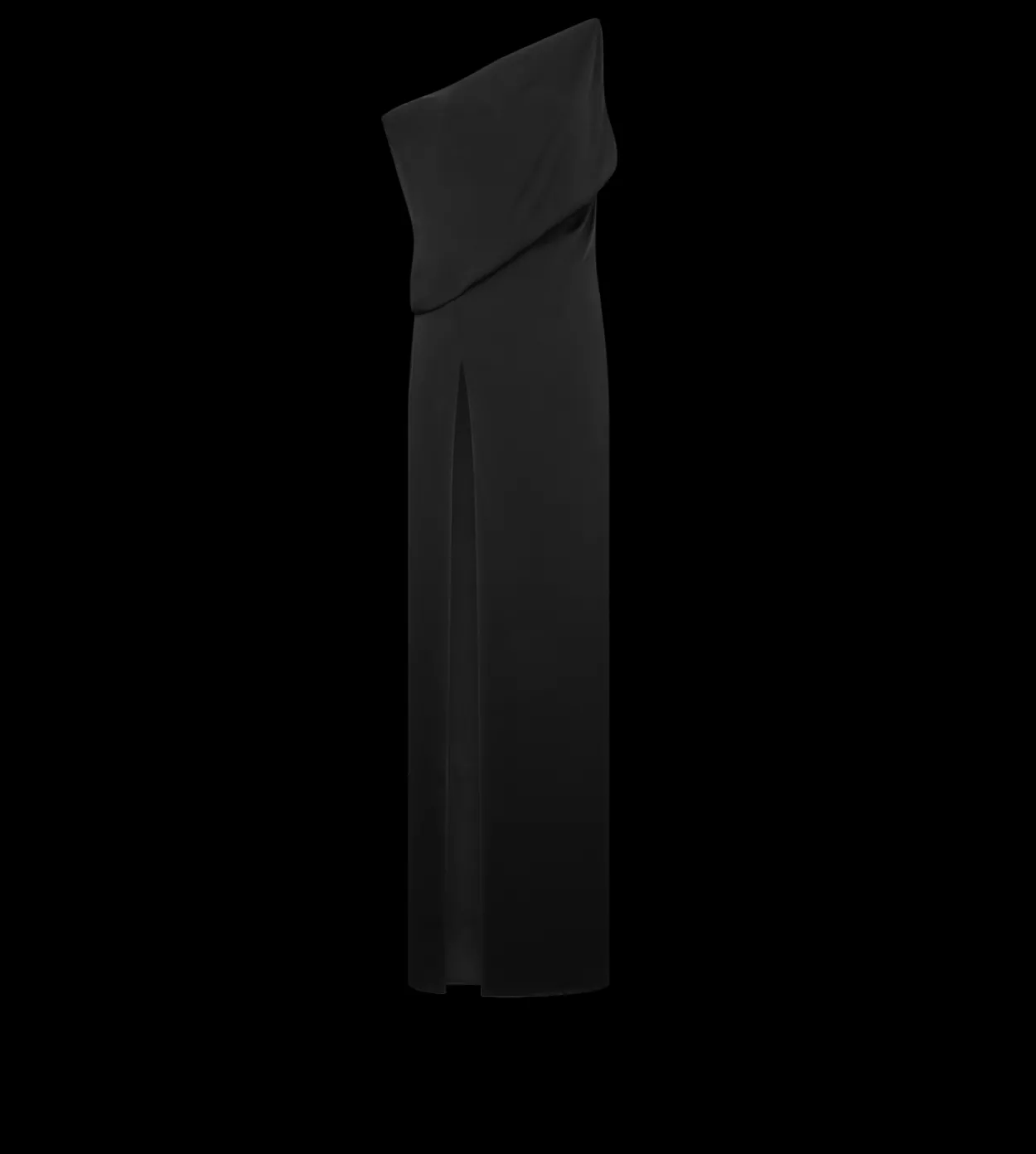 OFF THE SHOULDER EVENING DRESS WITH SIDE SLIT