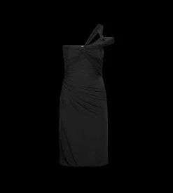 ONE SHOULDER TWIST FRONT COCKTAIL DRESS