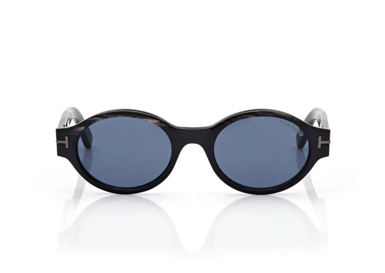 OVAL HORN SUNGLASSES