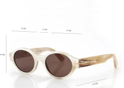 OVAL HORN SUNGLASSES