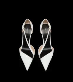 PATENT LEATHER ASYMMETRIC PUMP
