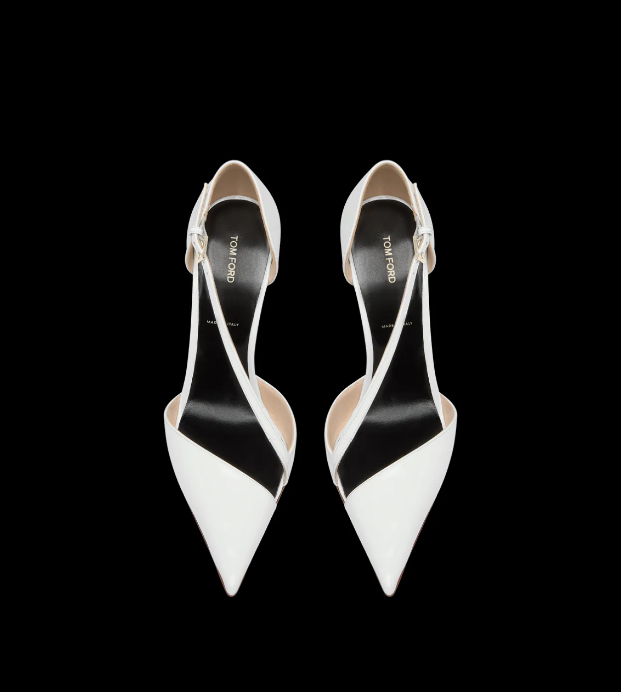 PATENT LEATHER ASYMMETRIC PUMP