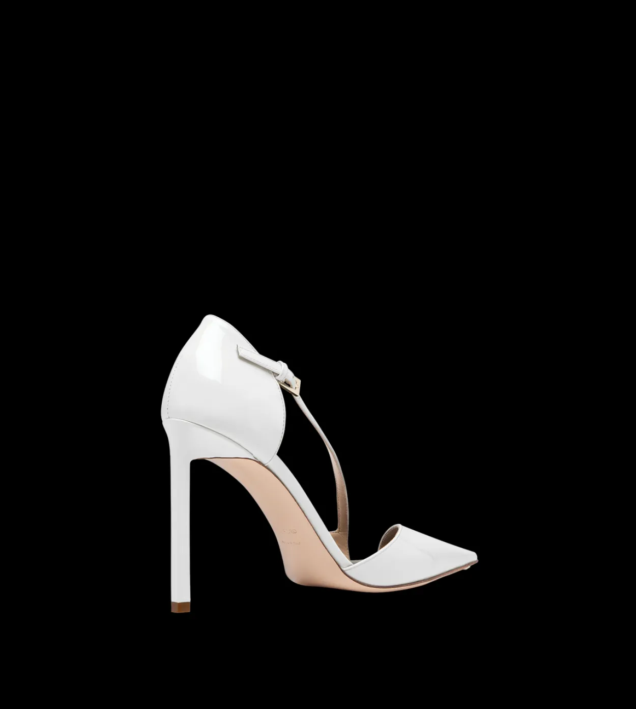 PATENT LEATHER ASYMMETRIC PUMP