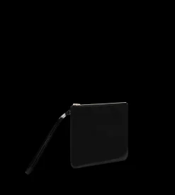 PATENT LEATHER BLADE ZIPPED WRISTLET POUCH