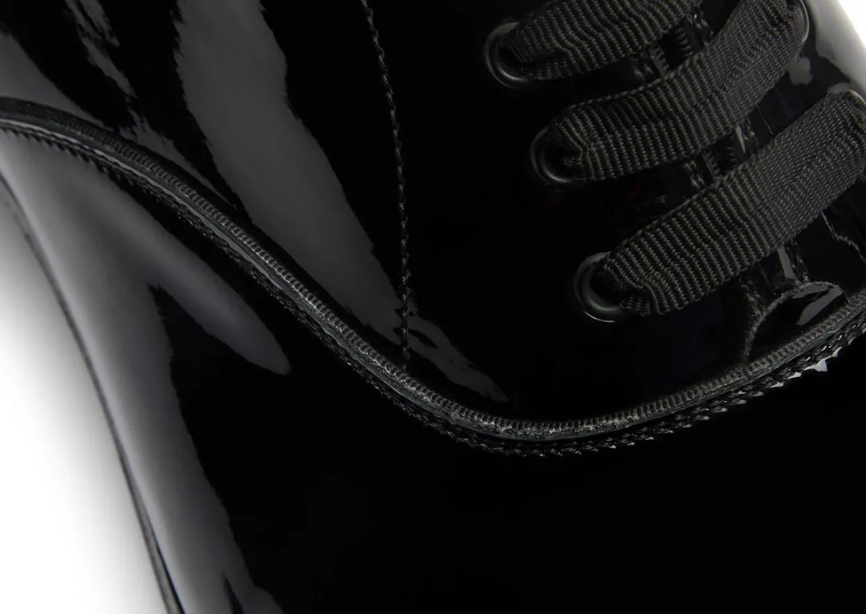 PATENT LEATHER EDGAR EVENING LACE UP
