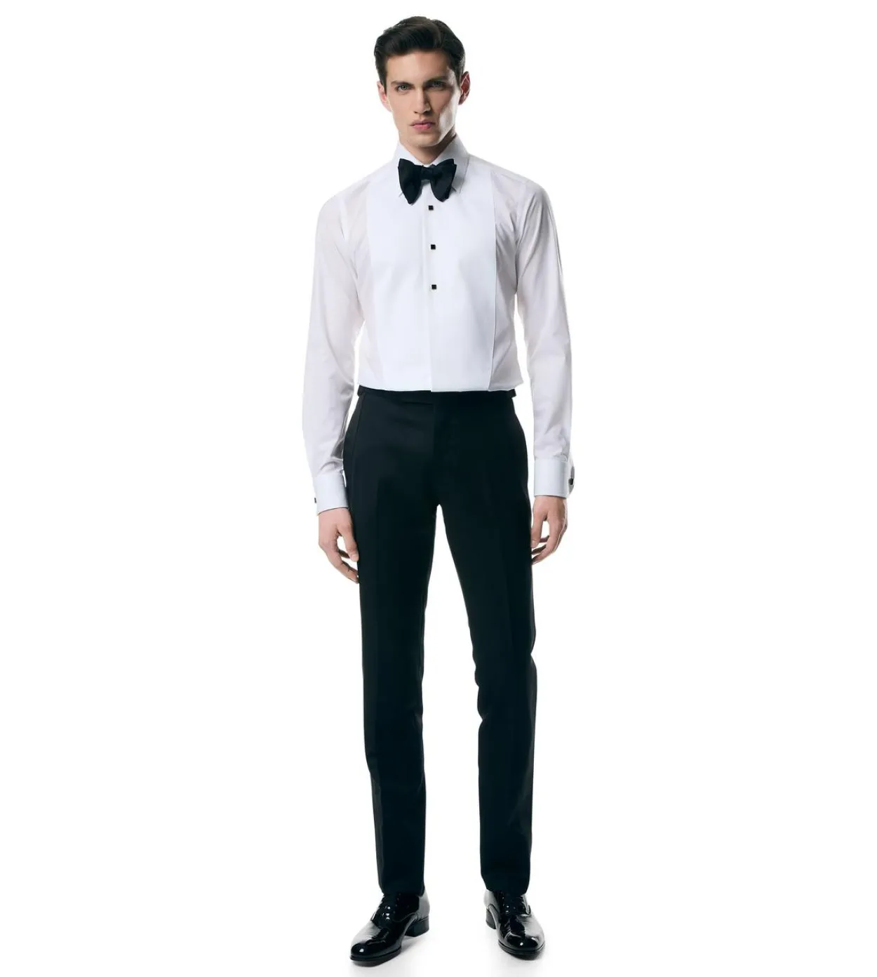 PATENT LEATHER EDGAR EVENING LACE UP