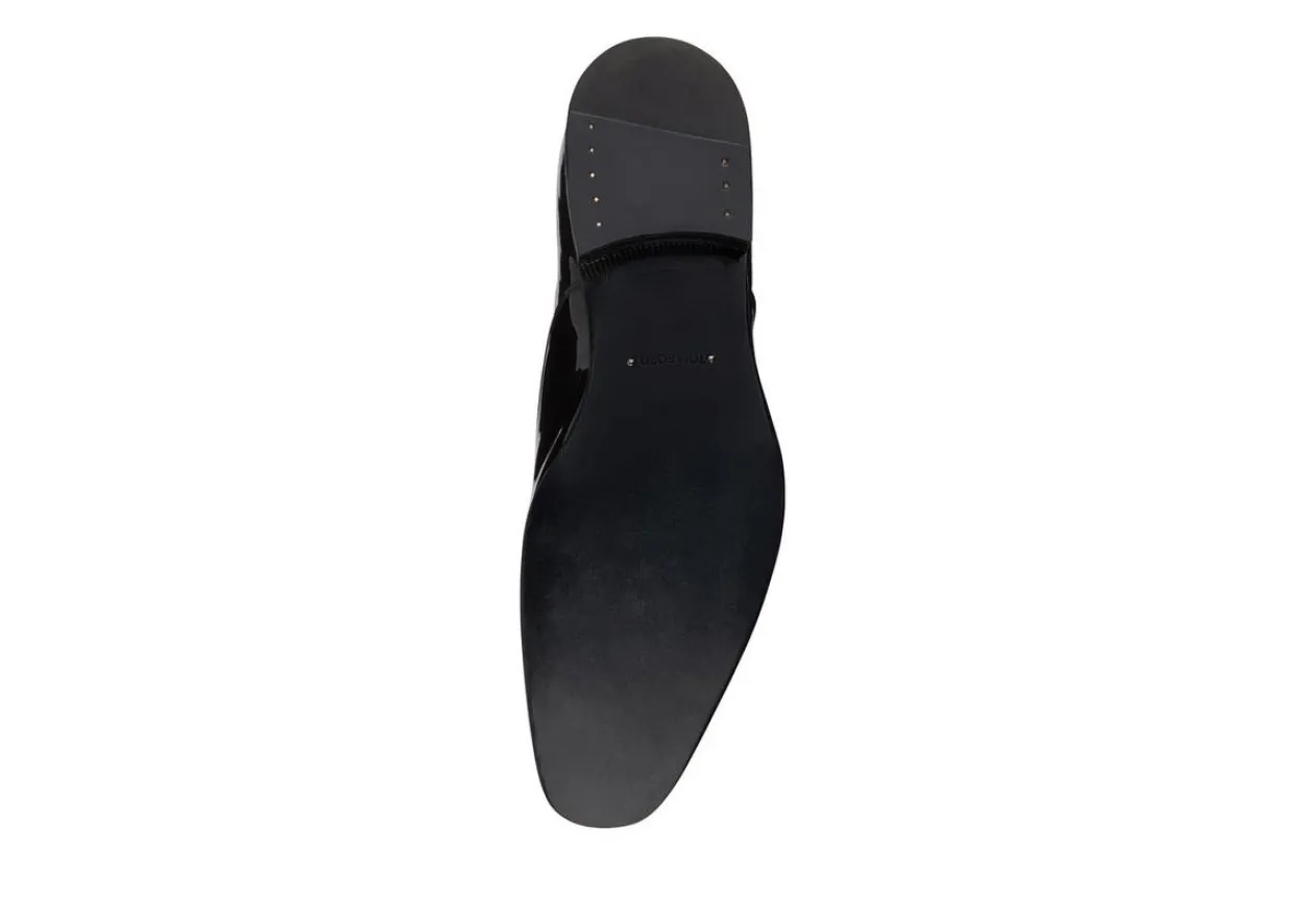 PATENT LEATHER EDGAR EVENING SLIPPER