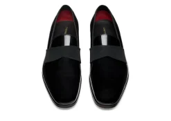 PATENT LEATHER EDGAR EVENING SLIPPER