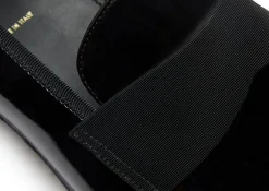 PATENT LEATHER EDGAR EVENING SLIPPER