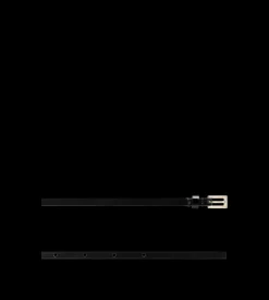 PATENT LEATHER NEEDLE BELT