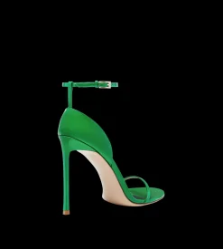 PATENT LEATHER VERTIGO ANKLE STRAP SANDAL
