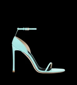 PATENT LEATHER VERTIGO ANKLE STRAP SANDAL