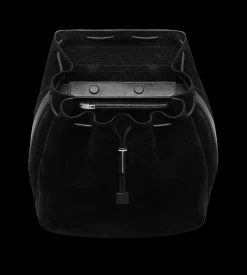 PERFORATED CASHMERE SUEDE T-LINE FLAP BACKPACK
