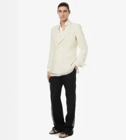 PERFORATED DOT SILK TWILL SLIM FIT EVENING SHIRT