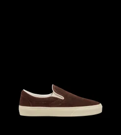 PERFORATED SUEDE JUDE SLIP ON SNEAKER
