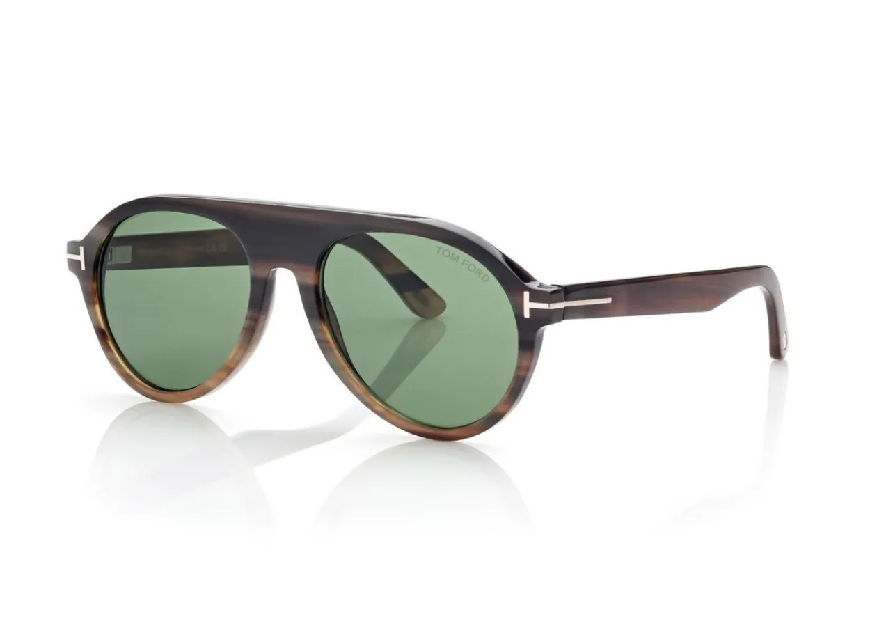 PILOT HORN SUNGLASSES
